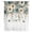 Blue, variant on Vintage Teal Floral Sheer Curtains 63 Inch Length, Light Filtering Voile Curtain Panel, Weeping Beige Flowers Summer Rod Pocket Drapes Window Treatments for Living Room Bedroom 52"x63"