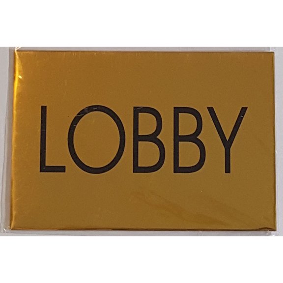 Building Signs Lobby Sign Gold Aluminum Sign