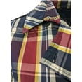 thumbnail image 3 of GANT Women's Storm Blue Madras Plaid Nylon Trench Coat Size XXL, 3 of 3