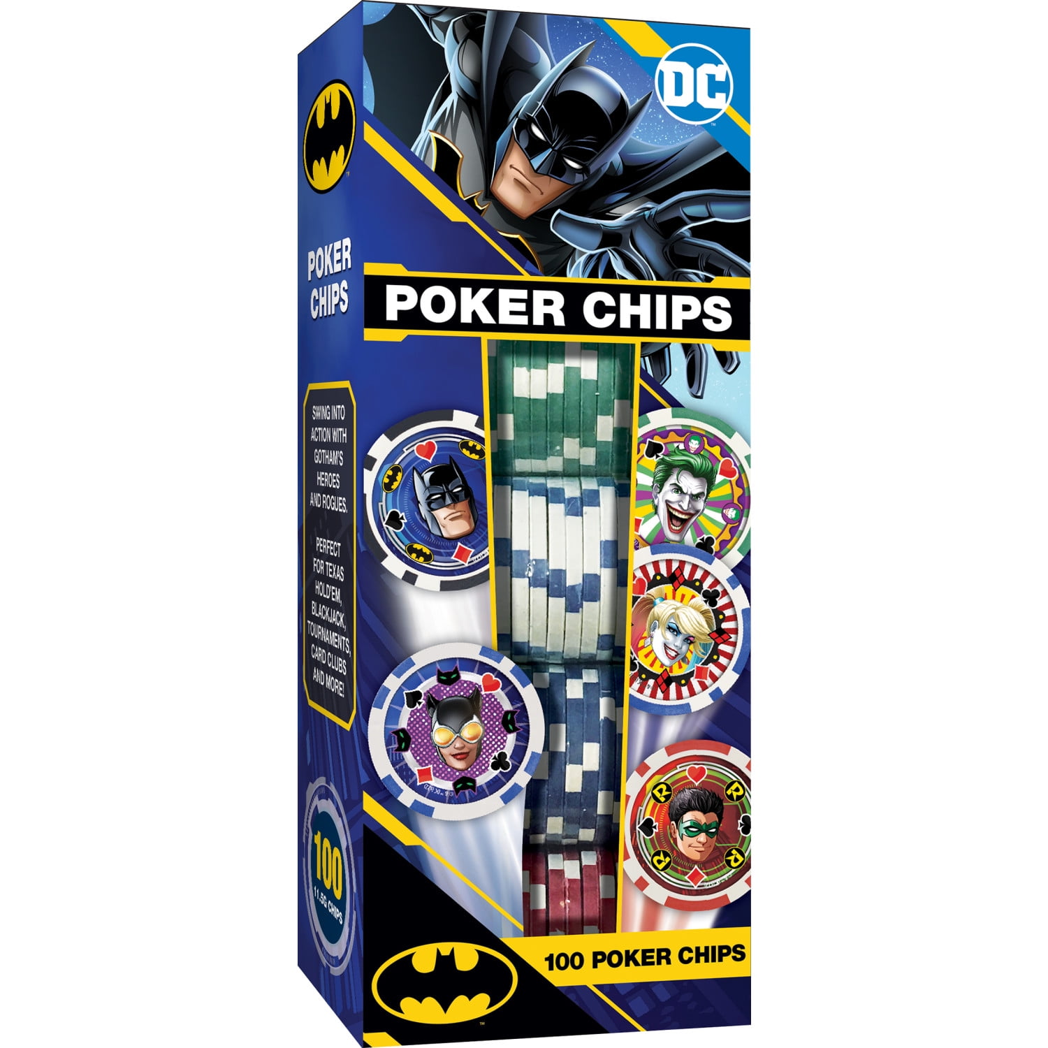 MasterPieces Casino Style Collectible 100 Piece Poker Chip Set