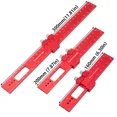 thumbnail image 7 of Precision Pocket Ruler T-Type Scribing Ruler Carpenty Square T Track Ruler Inch and Metric Measuring Marking Ruler W/ Slide Stop (3PCs), 7 of 7