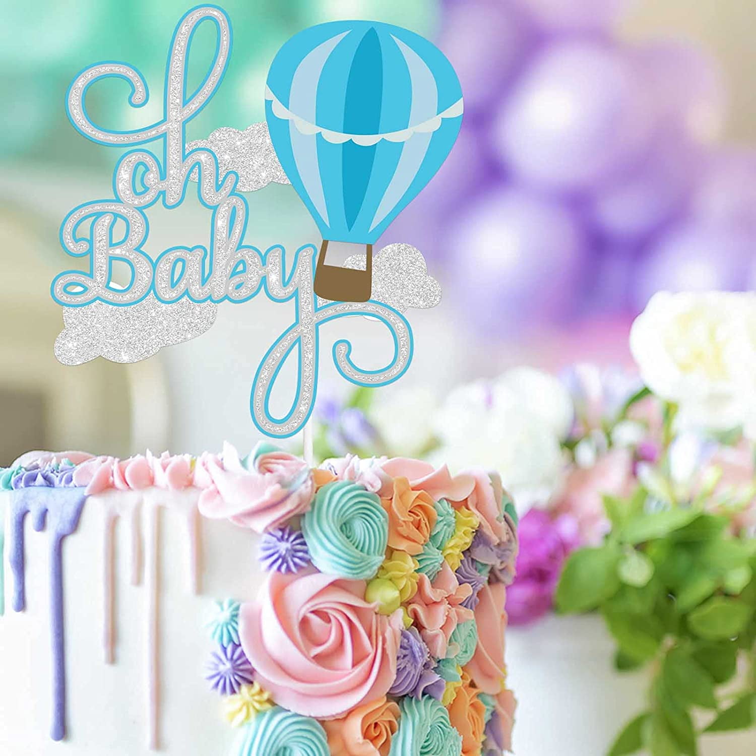 Oh Baby Shower Party Decoration Children's Day Acrylic Cake Decorative Cake Topper-806001