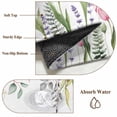 thumbnail image 6 of Pink Tulips Round Area Rug 3Ft Washable Small Circle Rugs for Kitchen Entryway, Spring Floral Green Eucalyptus Leaves Non-Slip Carpet Floor Mats Indoor Outdoor Carpet Runner Aesthetic Home Decor, 6 of 8