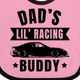 thumbnail image 4 of Inktastic Dads Lil Racing Buddy Boys or Girls Baby Bib, 4 of 4