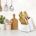 thumbnail image 6 of Zulay Kitchen 15 Piece Stainless Steel Knife Set with Block and Sharpener, 6 of 6