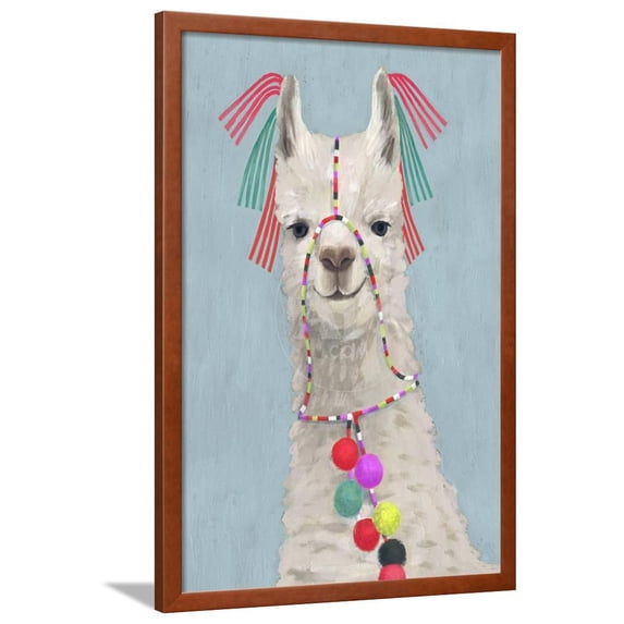 Adorned Llama II, Animals Framed Art Print Wall Art by Victoria Borges Sold by Art.Com
