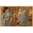 thumbnail image 4 of Bollywood Designer Anarkali Gown Dress Indian Pakistani Sewn Salwar Kammez Suits ( Pista Green, M - 40 ), 4 of 6
