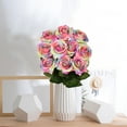 thumbnail image 6 of Coolmade 10Pcs Single Stems Artificial Roses for DIY Wedding Bouquets Arrangements Party Home Decorations Wholesale - Multicolor, 6 of 8
