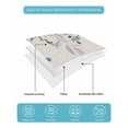 thumbnail image 4 of Full Size Quilt Bedding Set, Blue Grey Eucalyptus Reversible Summer Quilt 3 Pieces, Farmhouse Weeping Leaves on Linen Lightweight Bedspreads Coverlets with 2 Pillow Shams for All Seasons, 4 of 5