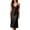 Black, variant on Women's Satin Long Slip Nightgown, JIANLAI Lace V Neck Spaghetti Strap Midi Sleep Dress, Solid Color Silky Night Dress for Daily Loungewear