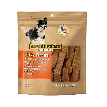 UPC: 0810359003740 | Savory Prime Natural Chicken Grain Free Jerky Tenders For Dogs 16 oz 1 pk