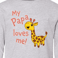 thumbnail image 4 of Inktastic My Papa Loves me- cute giraffe Long Sleeve Youth T-Shirt, 4 of 5