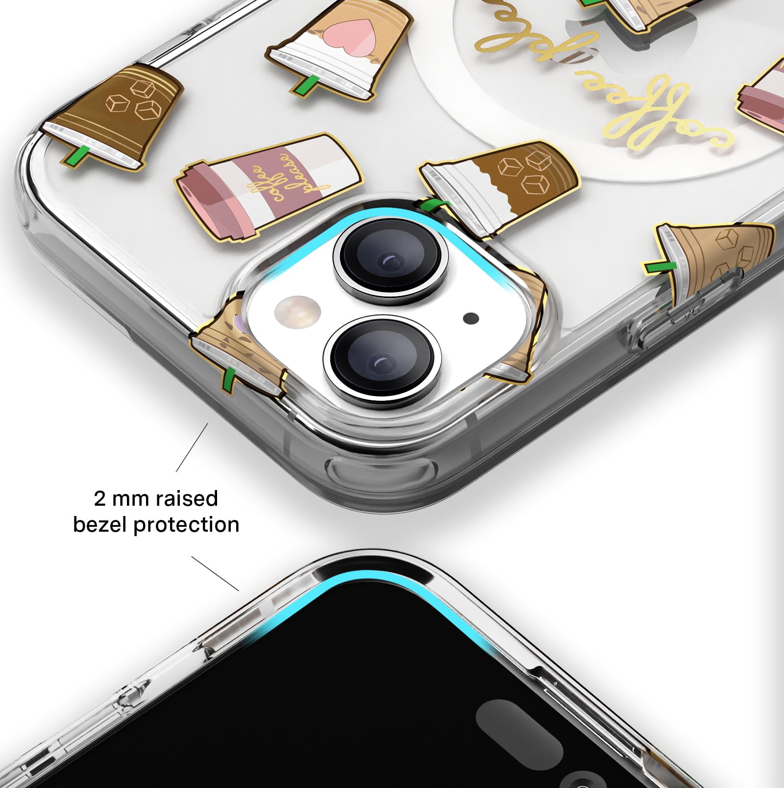 VELVET CAVIAR iPhone 15 Plus Case Compatible with MagSafe - Cute Clear Protective Phone Cases for Women - Coffee First