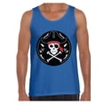 thumbnail image 1 of Awkward Styles Jolly Roger Tank Top for Men Pirate Skull Tank Men's Day of the Dead Tank Top Jolly Roger Skull Muscle Shirt Dia de los Muertos Gifts for Him Pirate Skull Flag Shirt Pirate Flag Tank, 1 of 4