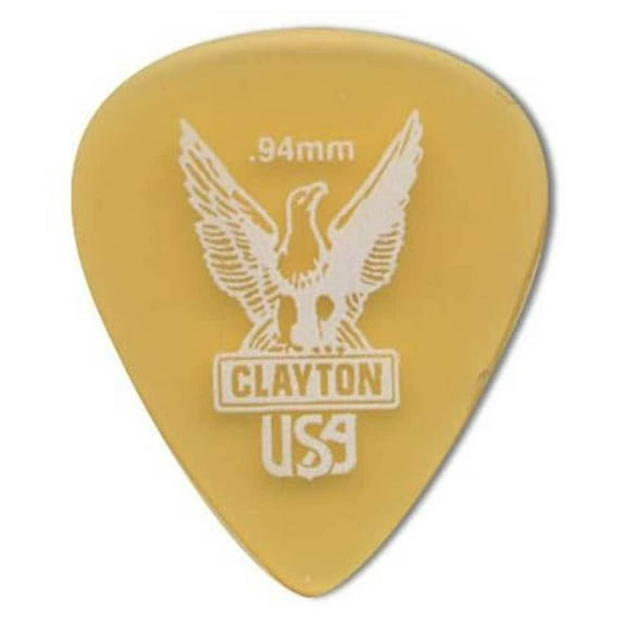 Clayton Ultem Standard 0.94mm Guitar Picks - 1 Dozen Multi-Colored