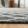 thumbnail image 4 of SAFAVIEH Kilim Charmaine Geometric Wool Area Rug, Charcoal/Ivory, 4' x 6', 4 of 5