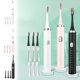 thumbnail image 1 of Cepillo de dientes eléctrico con 8 cabezas y temporizador - IPX7 impermeable, 8 modos, USB recargable, portátil para viajar - Blanco y rosa, 1 of 8