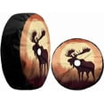 thumbnail image 3 of Spare Tire Cover with Backup Camera Hole, Universal Wheel Tire Cover Tire Protectors for Trailer RV Van SUV Truck Camper and Many Vehicle, 3 of 10