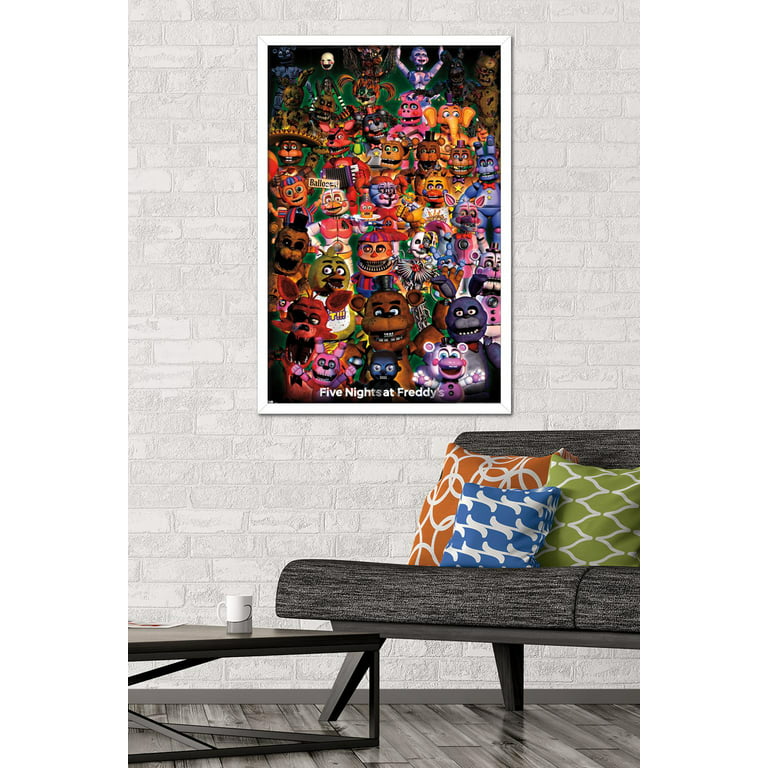 Trends International Five Nights at Freddy's - Ultimate Group Wall Poster,  22.375 x 34, Premium Unframed Version