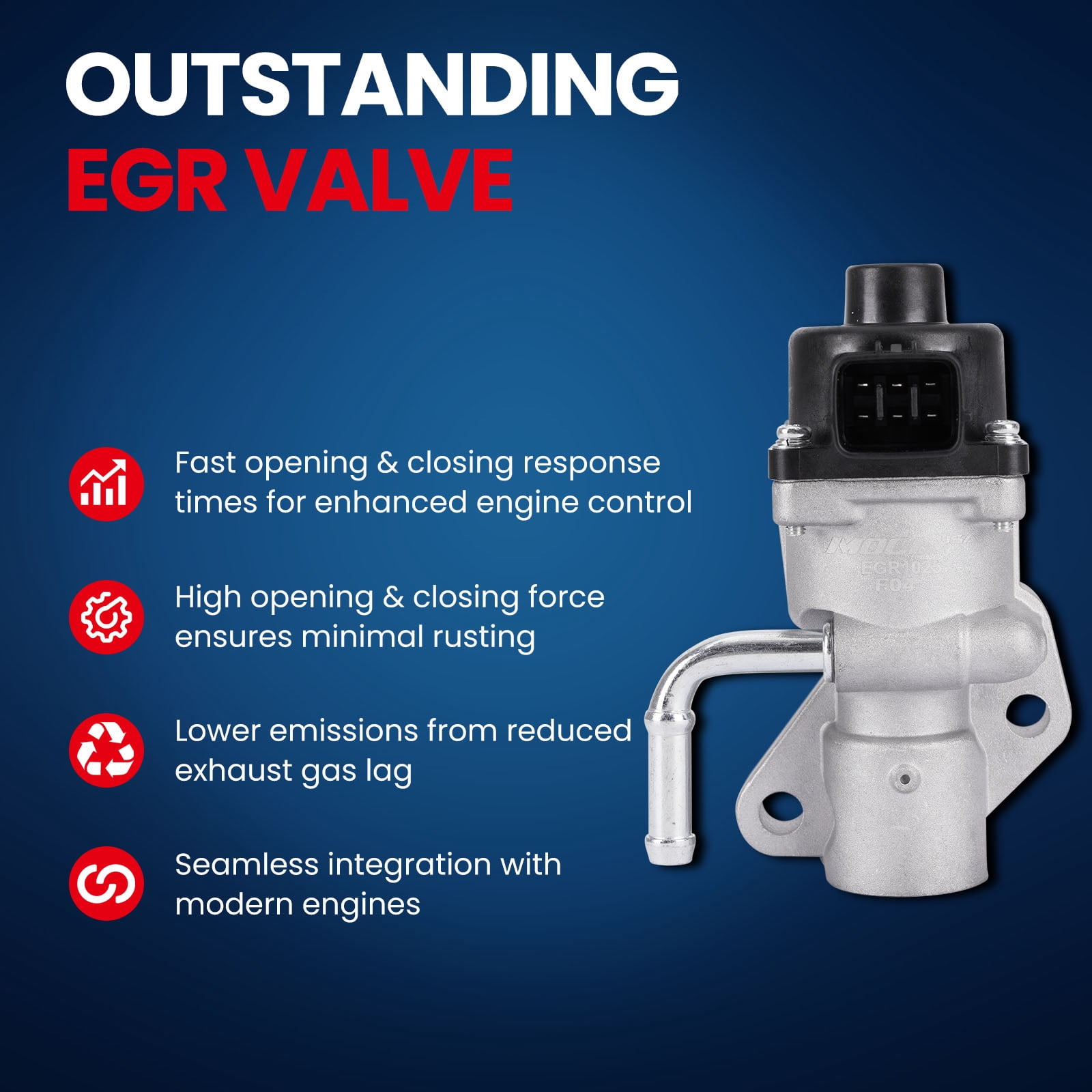 MOCA AUTOPARTS EGV1025 Exhaust Gas Recirculation EGR Valve Fit for 2009-2019 Ford Escape 2.5L & 2010-2020 Ford Fusion 2.5L & 2009-2013 Mazda 6 2.5L