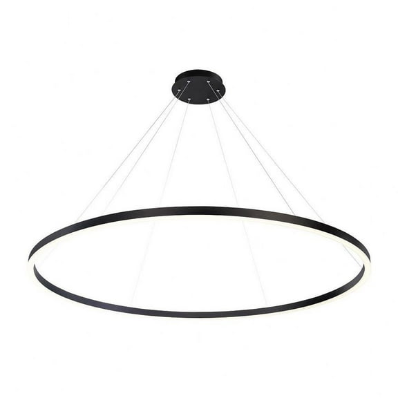 Large Chandelier 1 Light-Matte Black Finish Bailey Street Home 79-Bel-4187067