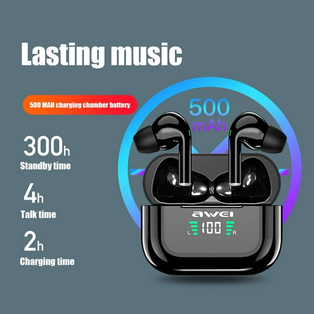 Peggybuy AWEI T29P True Wireless Earbuds Bluetooth compatible 5.0