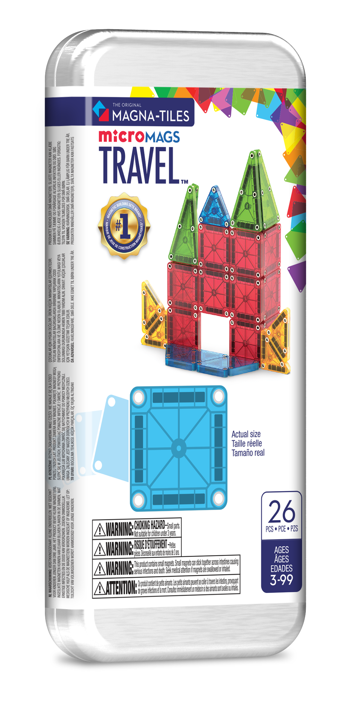 MAGNA-TILES MicroMAGS Travel Magnetic Set, 26 Pieces photo 7