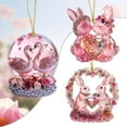 thumbnail image 4 of AJKSFHIU Valentine's Day Desktop Ornaments ,Crystal Heart Bunny Flamingo Rose Romance Statue Figurine Ornament ,Centerpieces Clear for Table Bedroom Holiday Party Decoration, 4 of 8