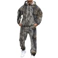 thumbnail image 2 of AVYERVO Mens Track Suits 2 Piece Set Athletic Sweat Suits Men Fall Hoodie and Sweatpants Set Casual Sweatpants Set with Pockets, Gray L, 2 of 4