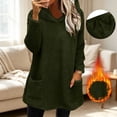 thumbnail image 2 of Meichang Womens Sherpa Fleece Hoodies Winter Soft Warm Fuzzy Pajama Pullovers Long Sleeve Loose Fit Casual Fluffy Hooded Sweatshirt with Pockets Loungewear, 2 of 9