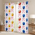 thumbnail image 2 of Feelyou Billiards Blackout Curtains Set of 2 (52x84 Each), Princess Bow Window Curtains, 2 of 6