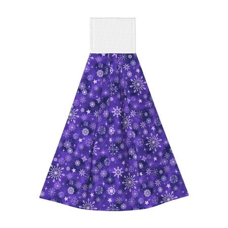 

Bixox New Year Snowflakes Print Hand Towels for Bathroom Kitchen Fingertip Towel Fast Drying Washcloth for Bathroom Kitchen Home Decor