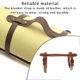 thumbnail image 4 of Greeniant Correa para manta, transportador de cuero ajustable para exteriores, patio, parque, viaje, Camping, alfombra, correas, accesorios para Uniforme atlético Marron oscuro, 4 of 6