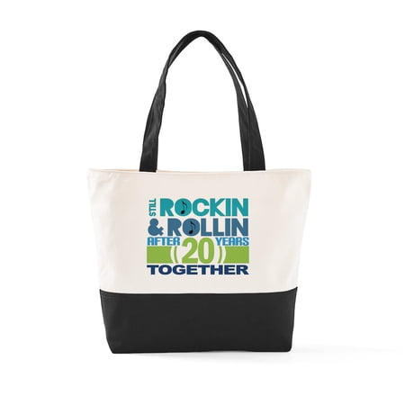 CafePress – 20Th Anniversary Funny – Two Tone 100% Cotton Zipper Tote Bag