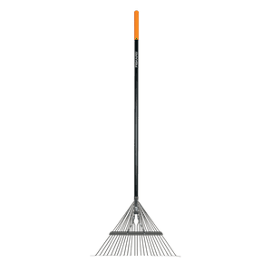 Fiskars 62" Metal Tine Leaf Rake with Fiberglass Handle