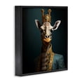 thumbnail image 2 of Stupell Industries Art Deco Giraffe Gaze in Regal Crown Black Framed Giclee Art, 12 x 12, by Lazar Studio, 2 of 8
