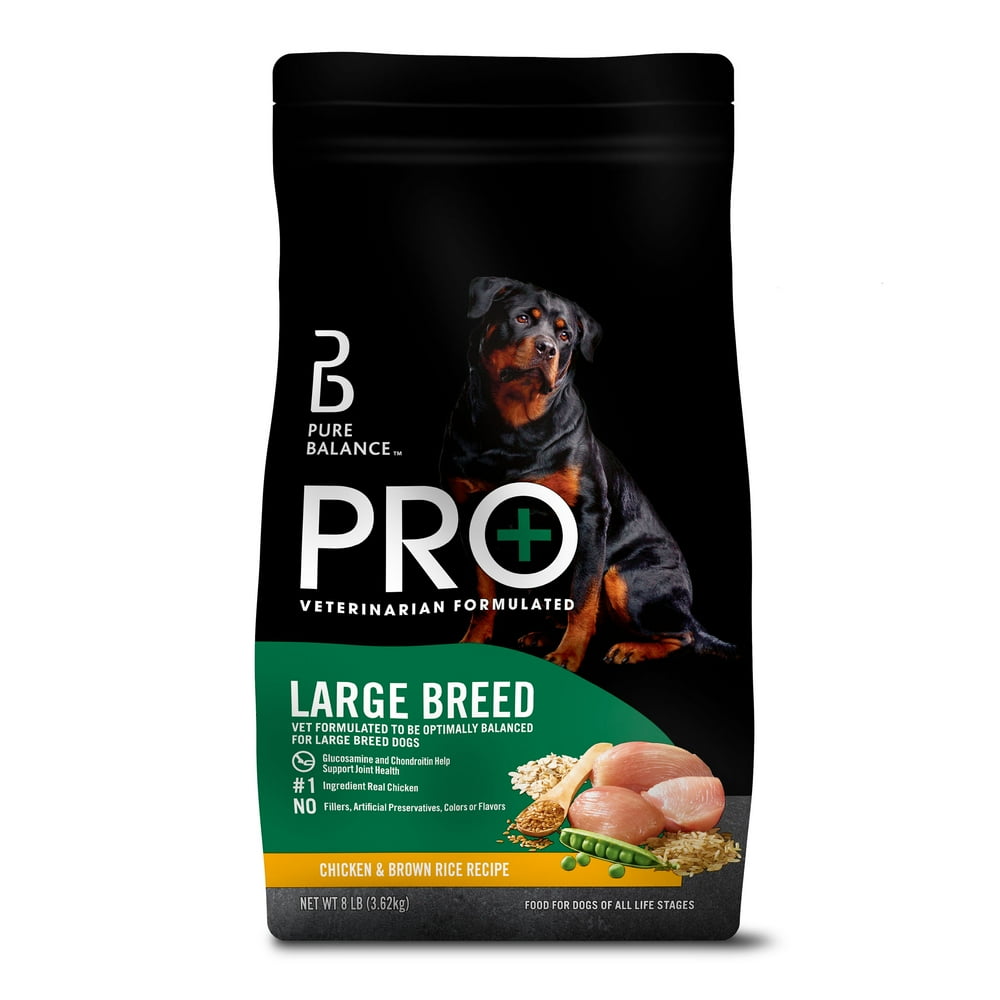 Pure Balance Pro+ Large Breed Dog Food, Chicken & Brown Rice Recipe, 30