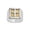 Yellow, variant on 316L Stainless Steel Brushed Black IP Cross Men's Ring