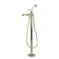 thumbnail image 1 of Kingston Brass KS7016RL Royale Royale Single Handle Freestanding Roman Tub Faucet with Hand Shower, Polished Nickel, 1 of 1