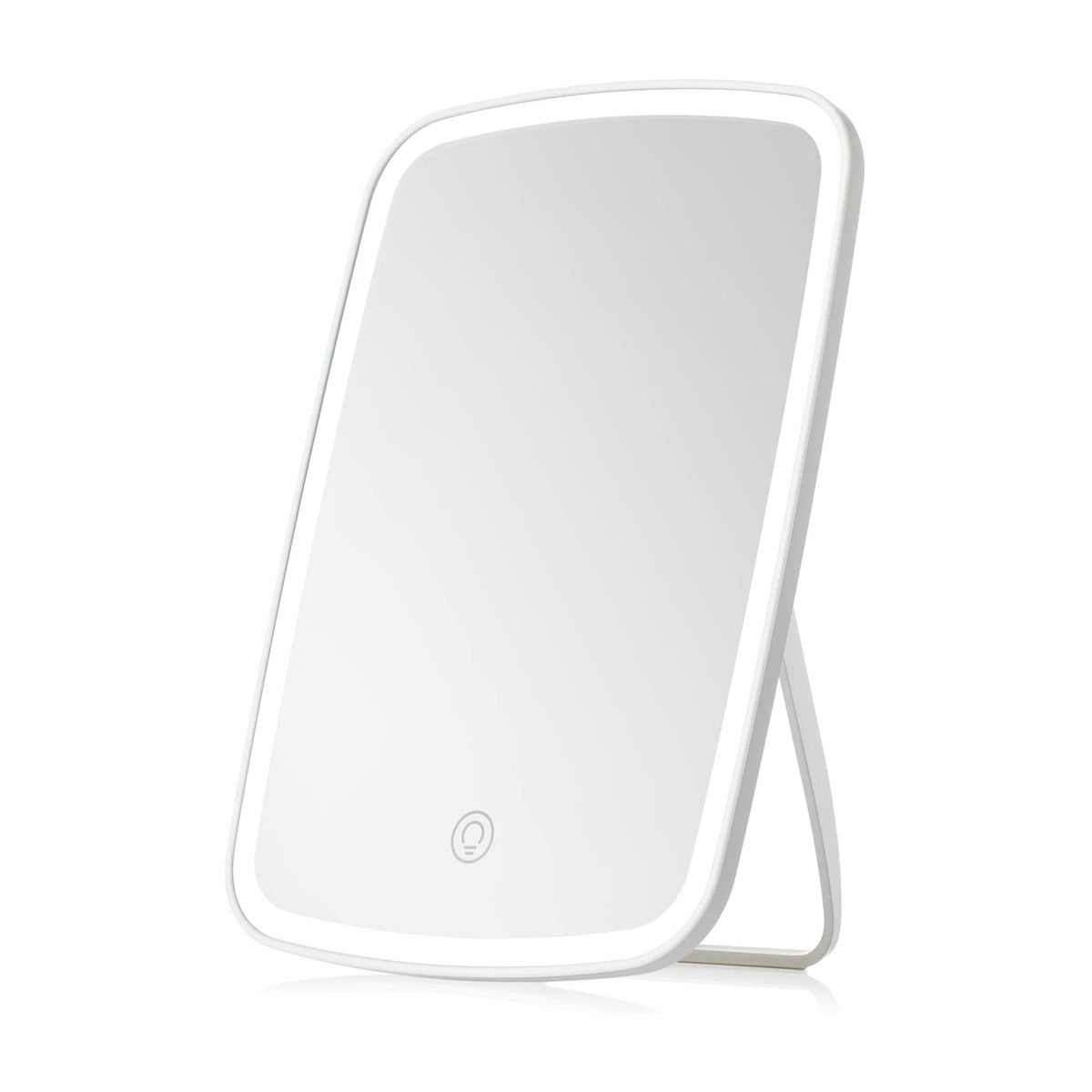 Table Makeup Mirror,Rechargeable Desk Vanity Mirror with Touch Control,Portable Cosmetic Mirror with 3 Color Lighting Modes