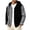 Gray, variant on TOUMENY Men Corduroy Hooded Cardigan Vintage Button Down Long Sleeve Drawstring Coat Fall Winter Loose Casual Oversized Jacket Black L