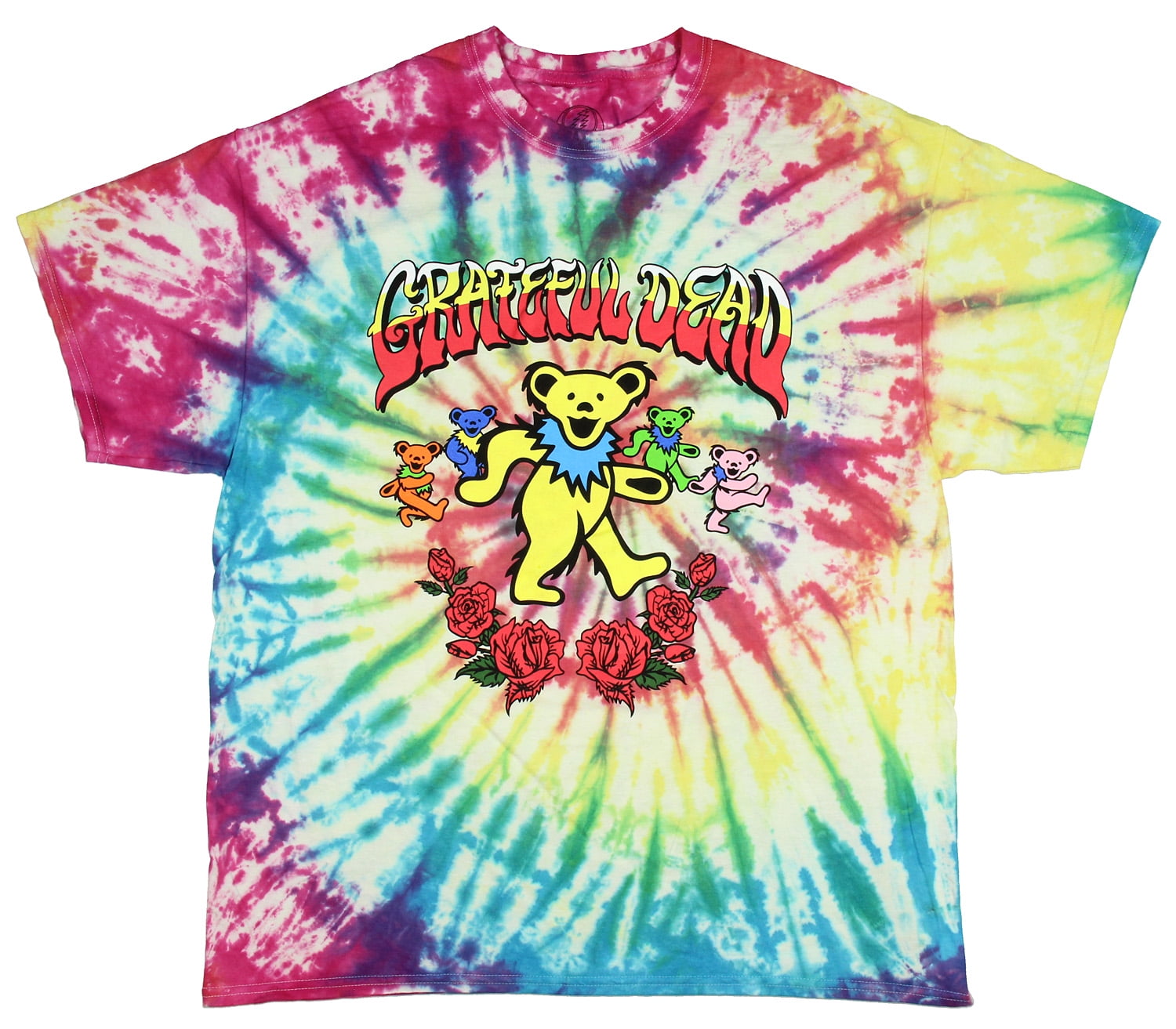 Seven Times Six - Grateful Dead Shirt Men's Dancing Bears And Roses Tie Dye  Adult T-Shirt (XL) - Walmart.com - Walmart.com