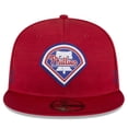 thumbnail image 2 of Men's New Era Red Philadelphia Phillies 2024 Clubhouse 59FIFTY Fitted Hat, 2 of 6