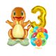 thumbnail image 4 of Juego de 12 globos de Pokémon Pikachu para decoración de fiestas infantiles, Charmander, Squirtle, Bulbasaur, globo de aluminio para cumpleaños, regalo de muñeca de juguete, 4 of 5
