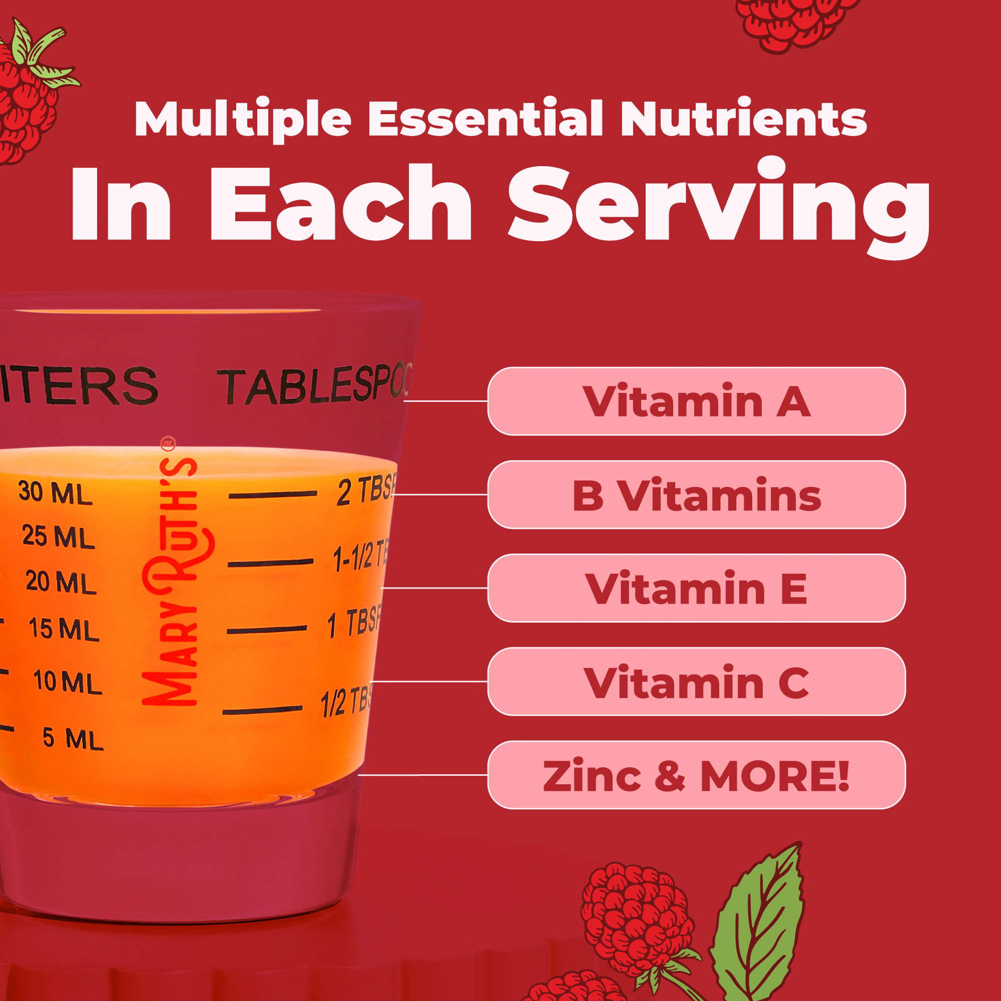 MaryRuth's Liquid Morning Multivitamin Raspberry photo 5