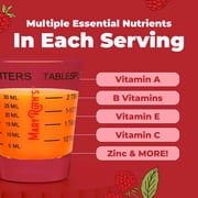 MaryRuth's Morning Multivitamin Liquid, Raspberry Flavor, Vegan, Non-GMO, Unisex, with Vitamins C and D, 1 Count, 32 fl oz
