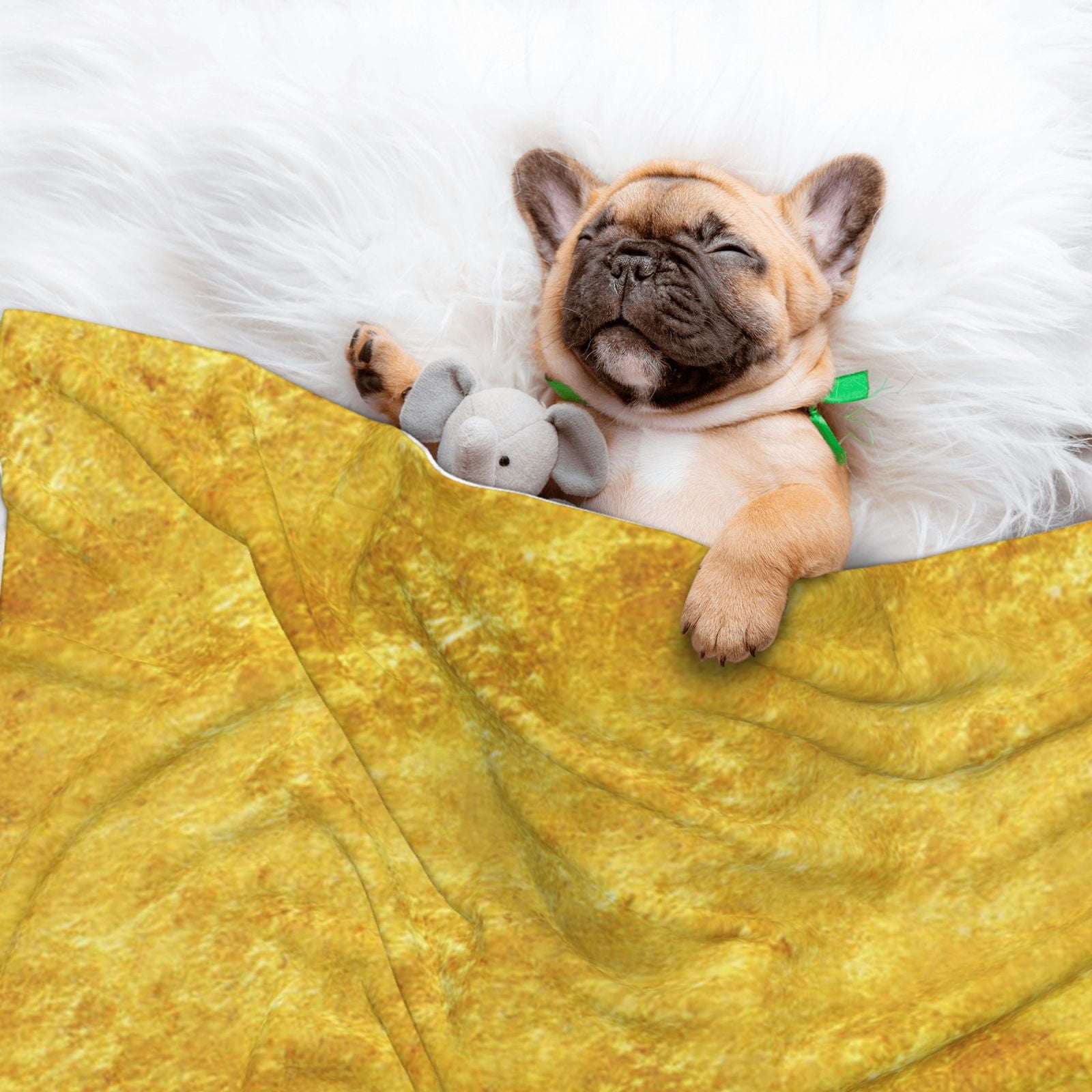 Gold Texture Glitter Dog Blanket Soft Warm Flannel Cat Blanket Great Pet Throw for Cats Puppy Small Medium Large Dog