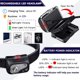 thumbnail image 4 of Potente linterna frontal LED, recargable por USB, con 5 modos de iluminación, IP67 a prueba de agua, sensor de movimiento, ideal para pesca, senderismo, ciclismo, lectura y camping., 4 of 5