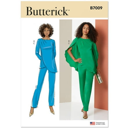 Butterick Sewing Pattern 7009 - Misses' Tunics and Pants, Size: K5 (8-10-12-14-16)