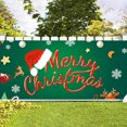 thumbnail image 4 of Feliz Navidad Decoración Para La Puerta Del Garaje Fondo Árbol De Navidad Divertido Papá Noel Chimenea Interior Hogar En Invierno Año Nuevo Fiesta De Navidad Pancarta Cubierta, 4 of 7